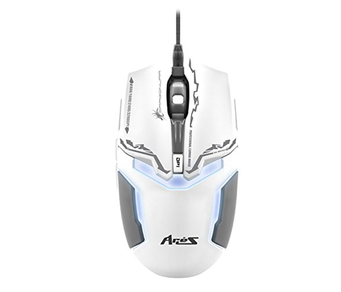 Dragon War G10 Aries 3200 DPI Gaming Mouse - White - Zoom Image 3