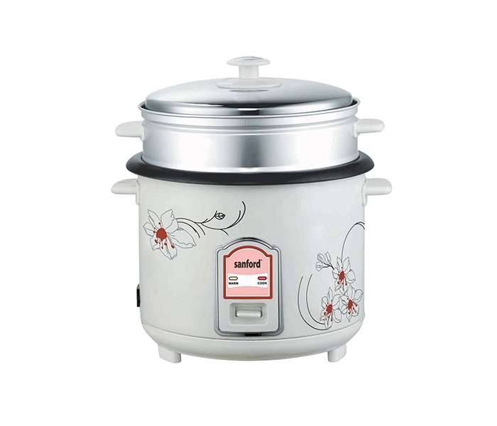 Sanford SF2500RC 1 Litre Non Stick Ceramic Rice Cooker - White - Zoom Image