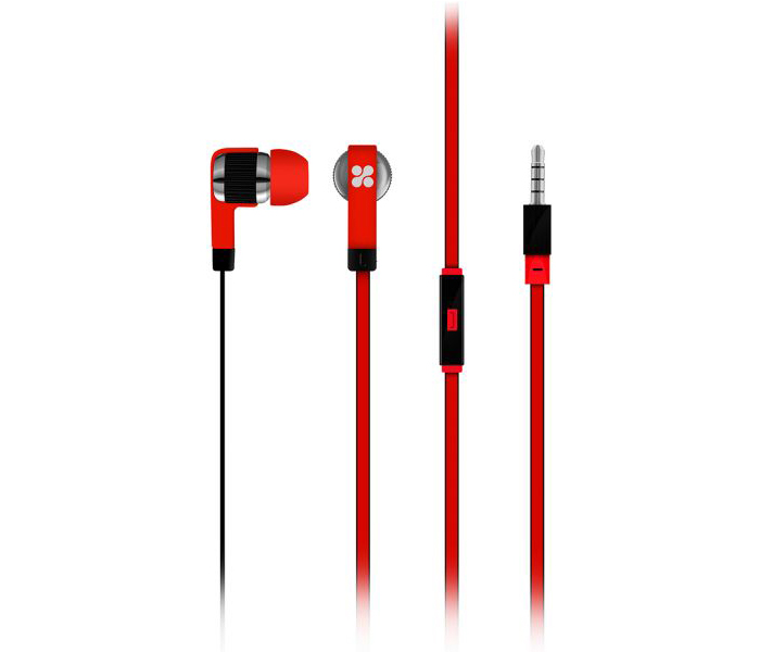 Promate Swish Universal Trendy Stereo Earphone with Noise Isolation, Red - Zoom Image 6