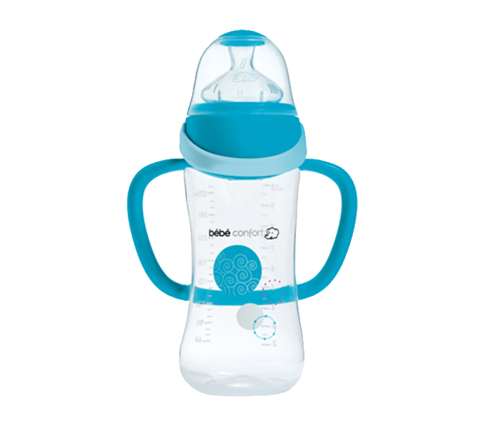 Bebe Confort 30001224 Easy-Clip Feeding Bottle with Handle - 270ml, Blue - Zoom Image