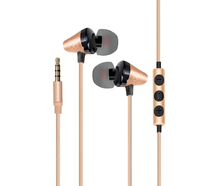 Promate Clavier Universal In-Ear Stereo Earphones with In-Line Mic, Gold - Zoom Image 6