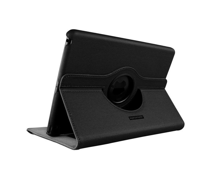 Promate Spino-Air Protective Fabric Cover with Rotatable Inner Shell for iPad Air - Black - Zoom Image 1