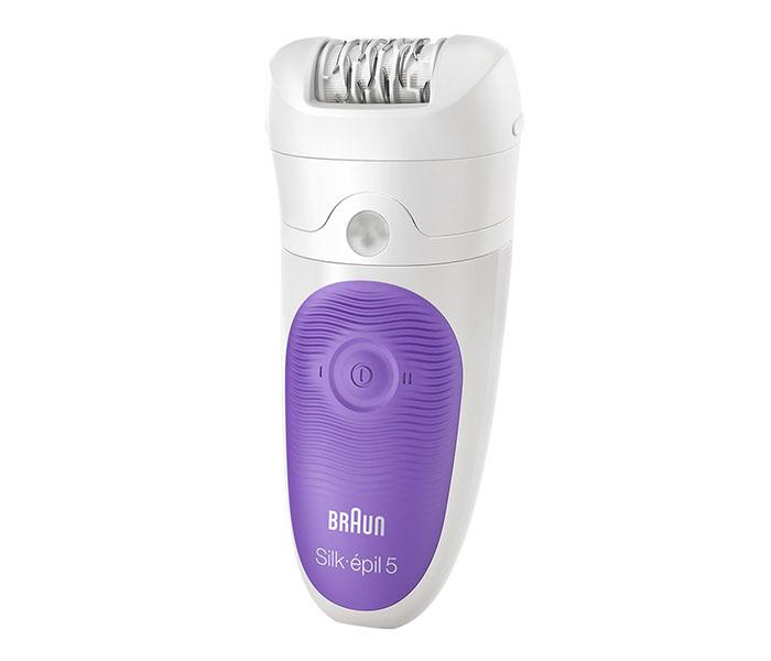 Braun SE 5541 Wet & Dry Cordless Epilator - White & Purple - Zoom Image 1