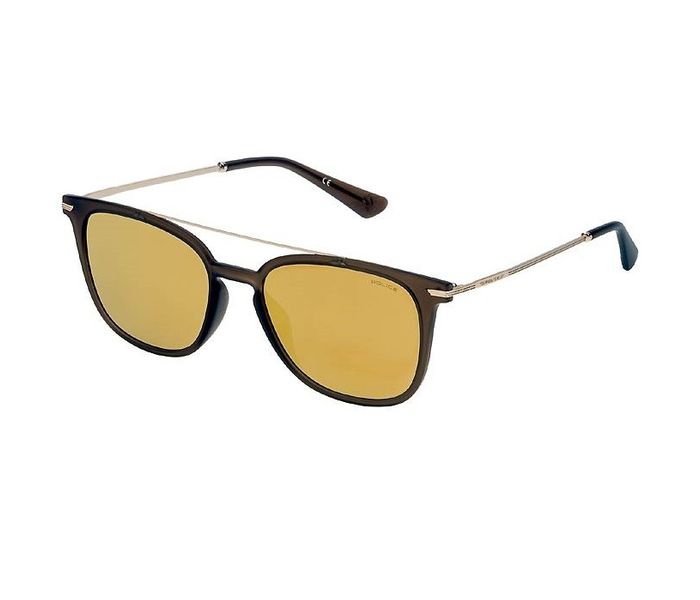 Police SPL360M V99G Aviator Brown With Gold Frame & Brown Gradient Mirrored Sunglasses for Men - Zoom Image 2