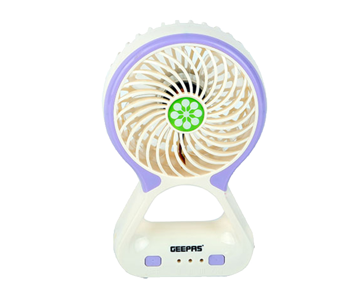 Geepas GF9628 Rechargeable Mini Fan - Purple - Zoom Image 3