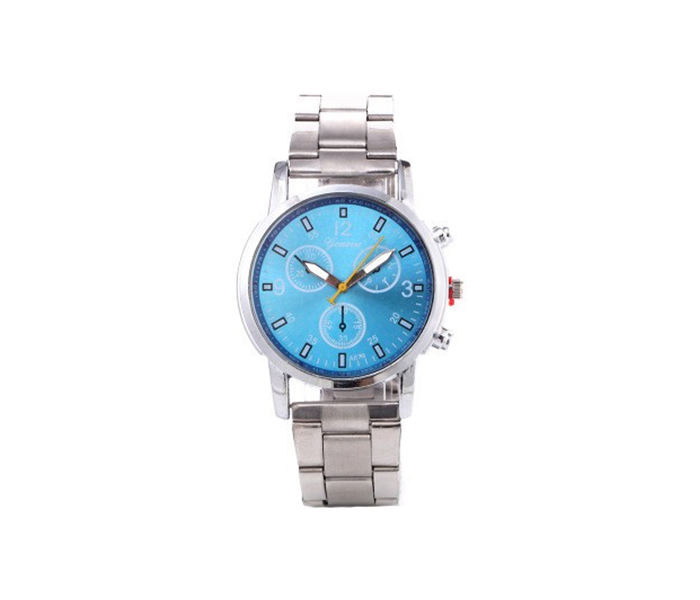 AKM AM017 Geneva Waterproof Business Men's Watch, Brown & Blue - 2 Pieces - Zoom Image 2