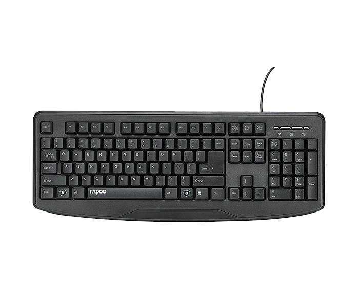 Rapoo NK2500 Wired Keyboard with USB - English, Black 17111 - Zoom Image 5