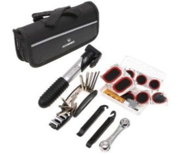 Cycling Repair Tool Kit Set with Pouch CRTKPB785 Black - Zoom Image