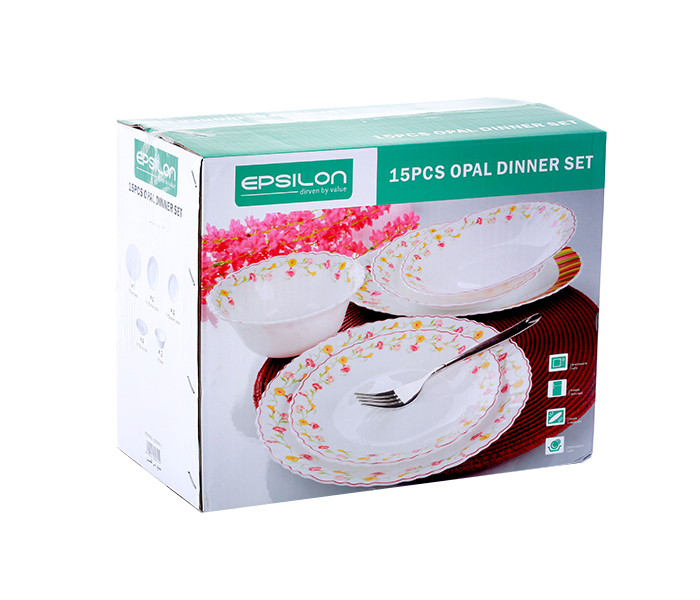 Epsilon EN3655 15 Pieces Opal Dinner Set - Zoom Image 1