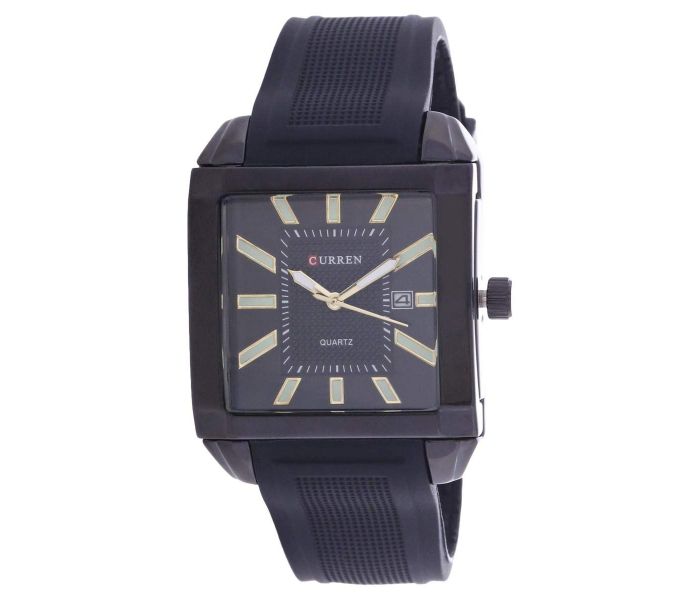 Curren M-8145 Casual Watch For Men Black - Zoom Image