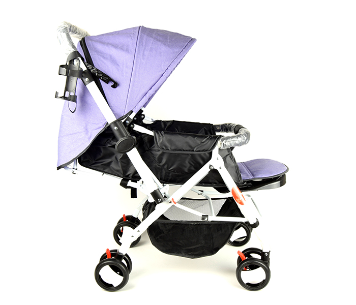 Baby Plus BP8483 Dismountable Cushion Baby Stroller - Purple - Zoom Image 1