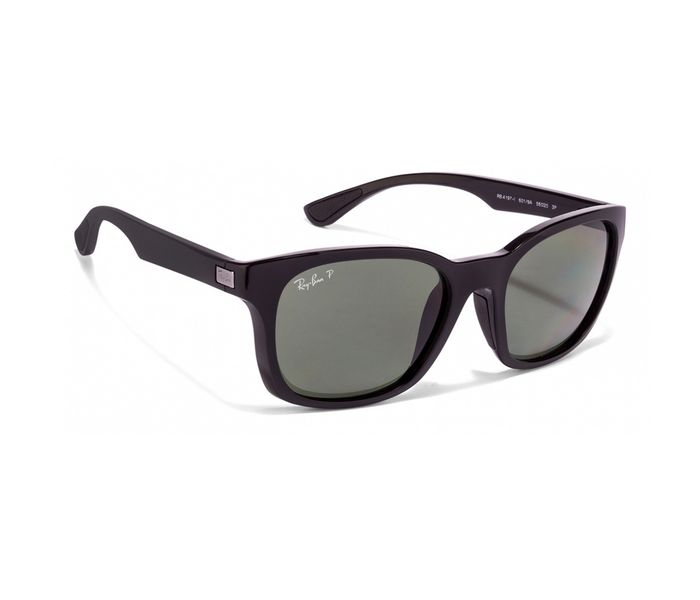 Ray-Ban 0RB4197l 601/9A Wayfarer Black Frame & Grey-Green Mirrored Sunglasses for Unisex - Zoom Image 1