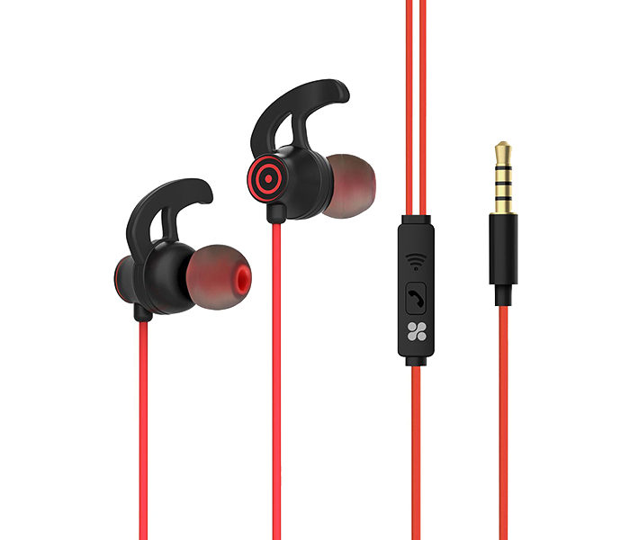 Promate SWIFT In-Ear Stereo Earphones with Microphone - Red - Zoom Image 5