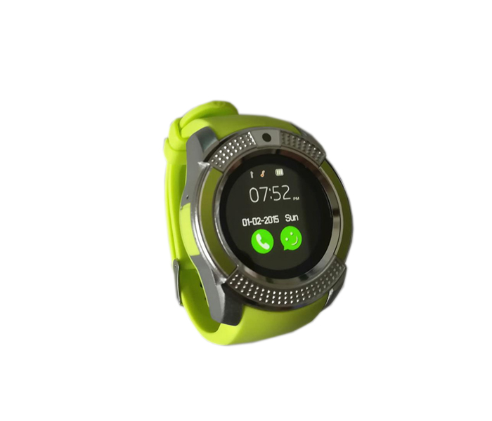 Bingo V8 Bluetooth Smart Watch With Sim And Camera - Green - Zoom Image 1