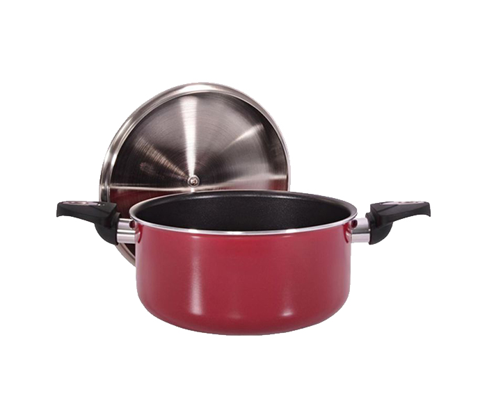 Royalford RF1250C20 20Cm Elegant Casserole with Lid - Red - Zoom Image 2