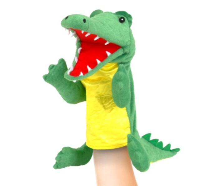 Fiesta Crafts T-2740 Hand Puppet Crocodile Green - Zoom Image 1