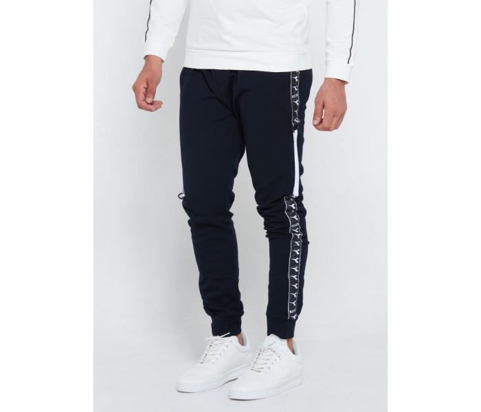 Petro OU10120 Mens Side Strapped Skin Fit Joggers M -Blue - Zoom Image 4