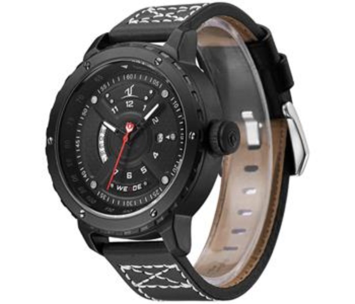 Weide UV 1609LB Mens Analog and Complete Calendar Watch Black - Zoom Image 1