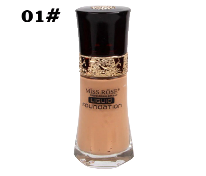 Miss Rose 7601-038N Medium Color Base Face Makeup Liquid Foundation Beige 1 - Zoom Image