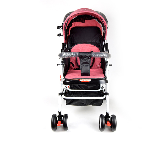 Baby Plus BP8483 Dismountable Cushion Baby Stroller - Pink - Zoom Image 2