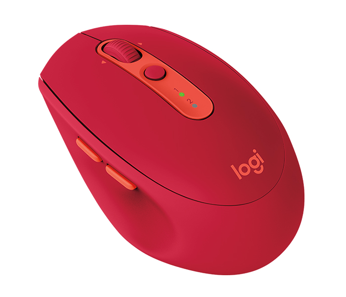 Logitech 910-005199 M590 Multi-Device Silent Wireless Bluetooth Mouse - Ruby - Zoom Image 1