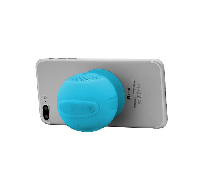 Promate Globo-2 Built-In Mic Portable Wireless Speaker with Suction Cup - Blue - Zoom Image 3