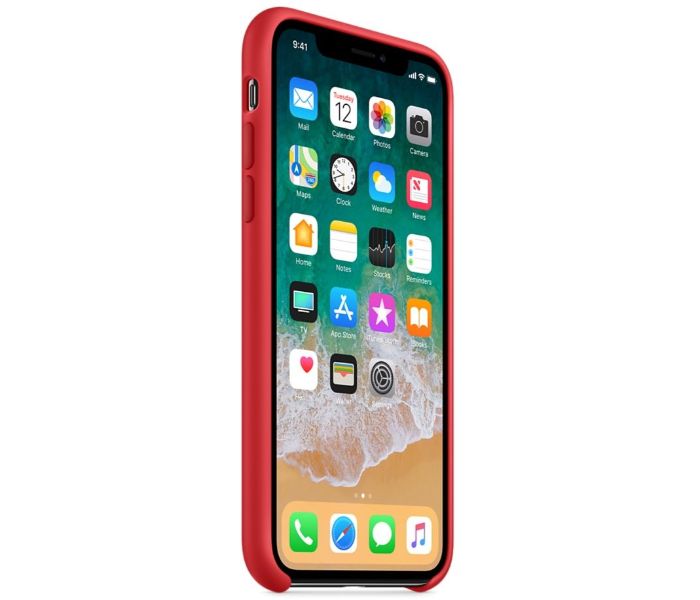 Silicone Case For Apple iPhone X MQT52ZM/A Red - Zoom Image 2