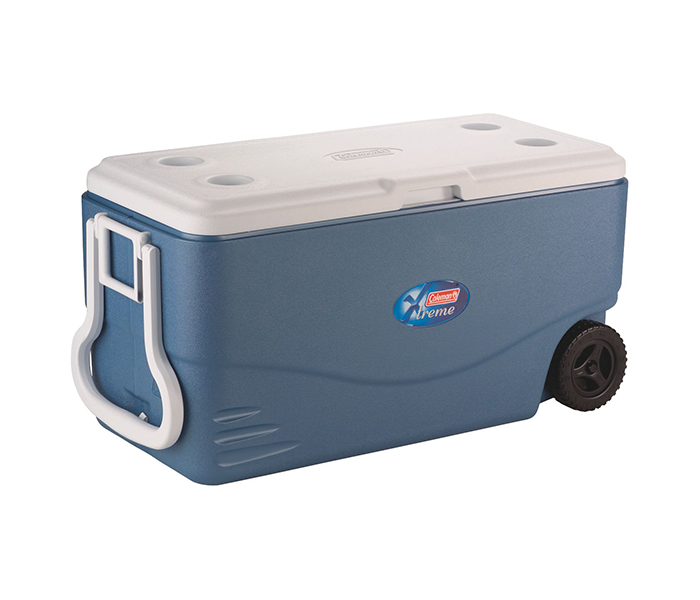 Coleman 6201A748 100 Quart Xtreme 5 Wheeled Cooler - Blue - Zoom Image 2