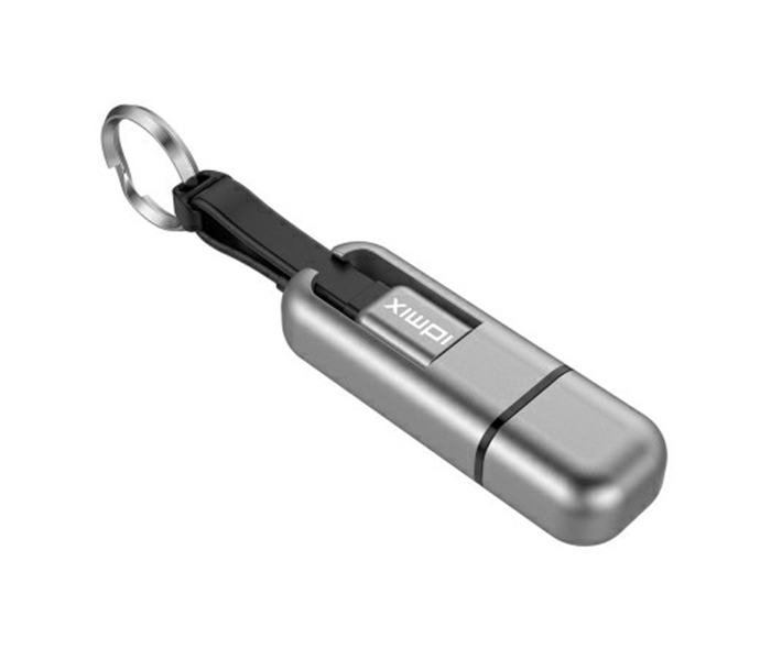 Idmix DL07 4-in-1 Keychain Shape MFI Lightning Cable with 16GB U Disk - Grey - Zoom Image 3