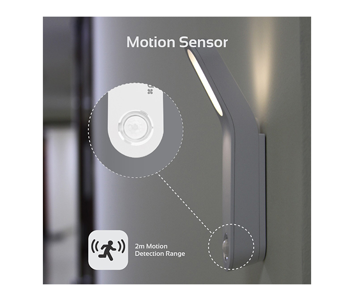 Promate MOTIONCANDLE-1 Energy Saving LED Light with Ultra-Sensitive Motion Sensor - White - Zoom Image 2