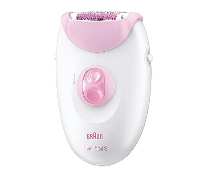 Braun SE 3270 Leg & Body Cordless Epilator and Shaver - White & Pink - Zoom Image 1