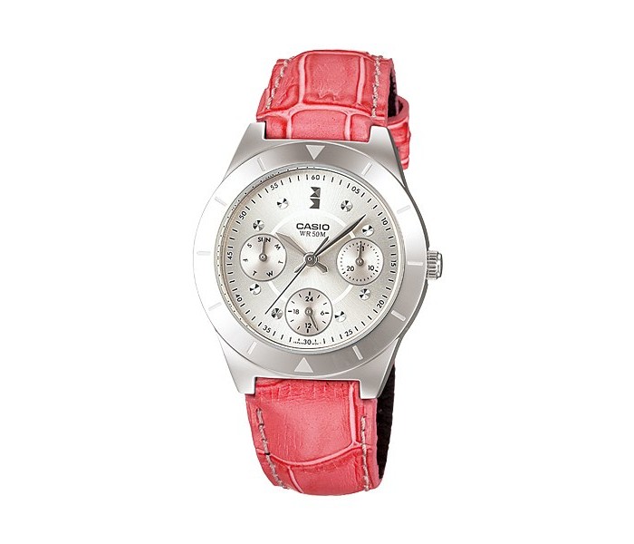 Casio LTP-2083L-4AVDF (CN) Womens Analog Watch Pink and Silver - Zoom Image