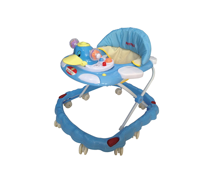 Baby Plus BP4998 Baby Walker with 8 Casters - Light Blue - Zoom Image