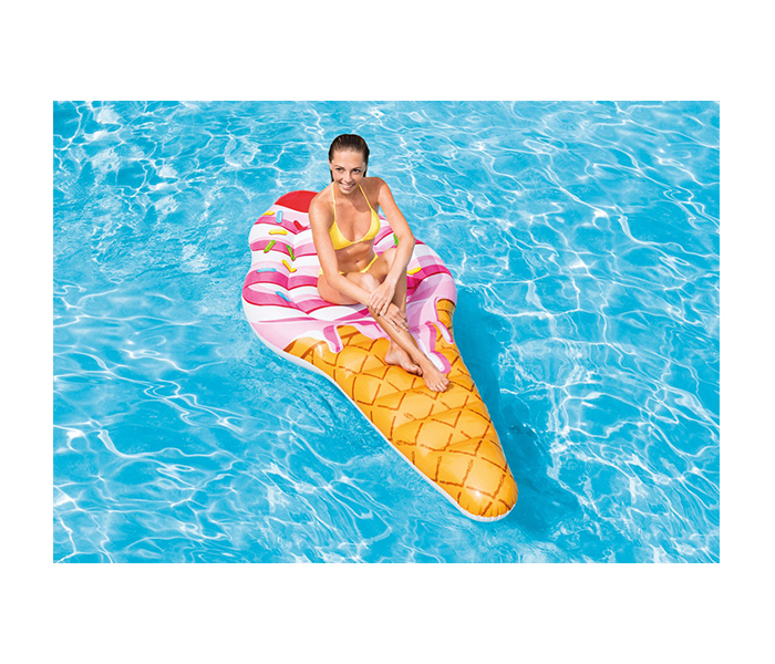 Intex ZX-58762 Cream Mat Inflatable Floating Mattress - Zoom Image 1