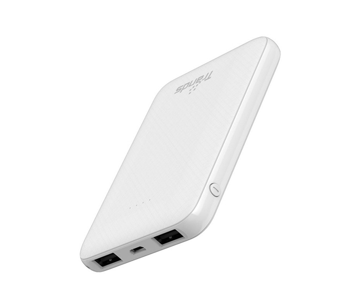 Trands TR-PB1662-WH 10000 mAh Powerbank for Smartphones & Tablets - White - Zoom Image 2