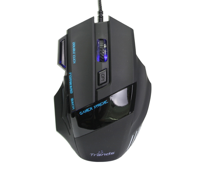 Trands TR-MU6843 Wired Gaming Mouse - Black - Zoom Image 4