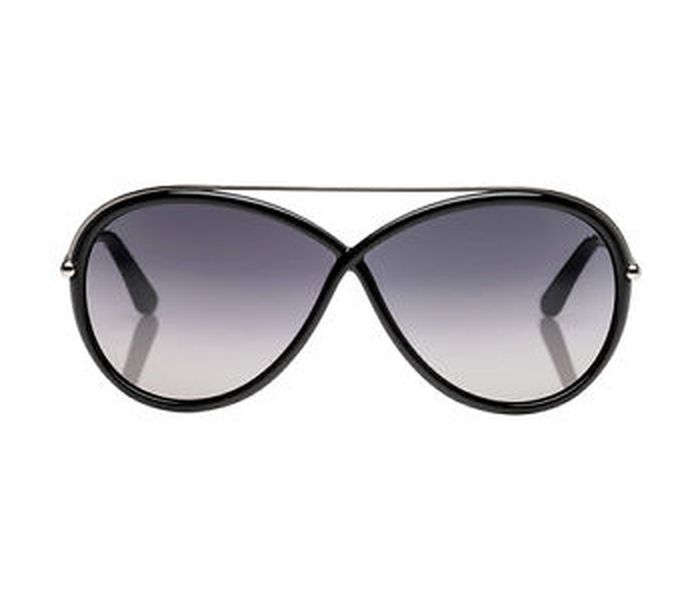 Tomford TF454 01C Tamara Aviator Black Frame & Grey Graident Mirrored Sunglasses for Women - Zoom Image 3