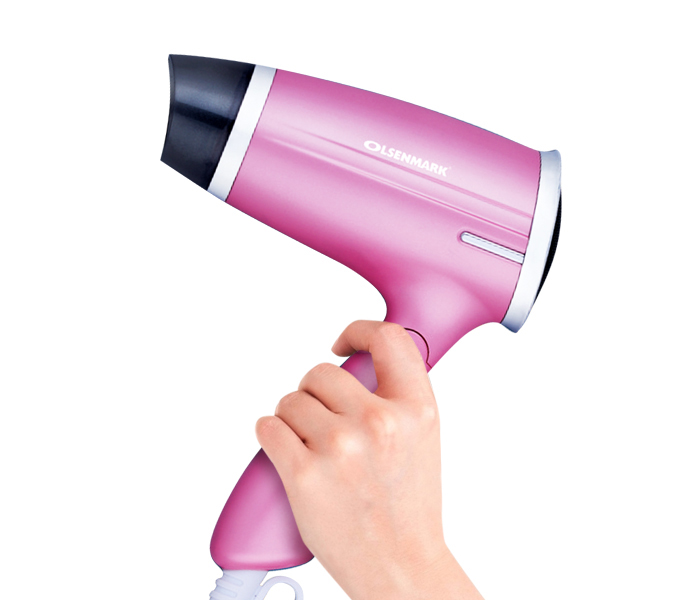 Olsenmark OMH4008 1400 Watts Hair Dryer – Pink - Zoom Image 1