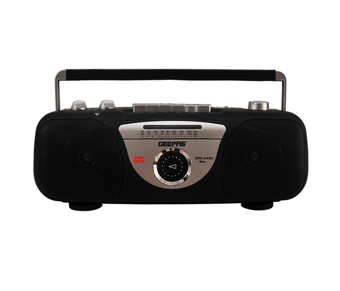 Geepas GRC3430 Portable Radio Cassette Player with USB, Black - Zoom Image