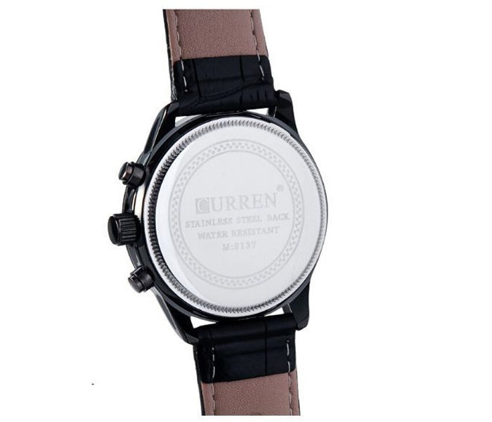 Curren 8137  Leather Band Analog Watch For Unisex - Zoom Image 3