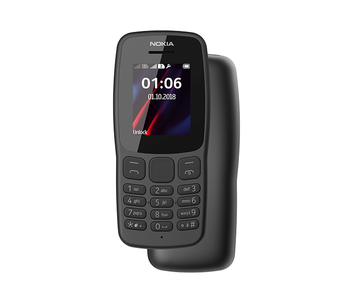 Nokia 106 Dual Sim Mobile Phone - Dark Grey (Refurbished) - Zoom Image 1