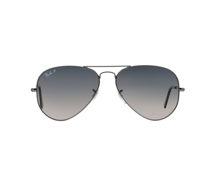 Ray-Ban 0RB3025 004/78 Aviator Matte Black Frame & Grey Gradient Mirrored Sunglasses for Unisex - Zoom Image 2