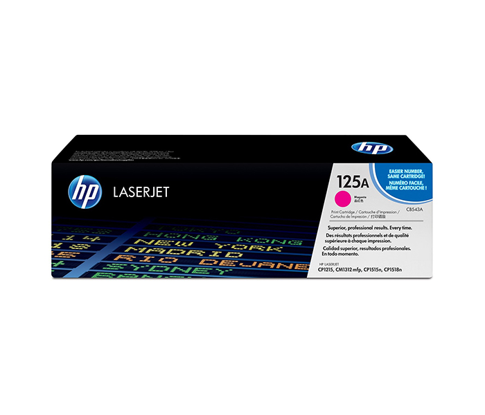 HP 125A Original LaserJet Toner Cartridge - Magenta (CB543A) - Zoom Image