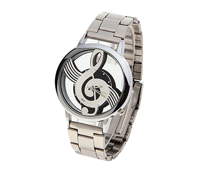 Luxury Retro Double Sided Hollow Music Note Notation Watch - Chain Silver - Zoom Image 3