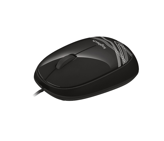 Logitech 910-002943 M105 USB Wired Mouse - Black - Zoom Image 1