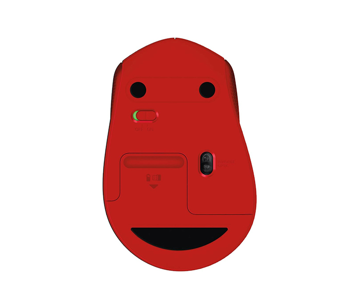 Logitech 910-004911 M330 Silent Plus 2.4GHz Wireless Mouse - Red - Zoom Image 4