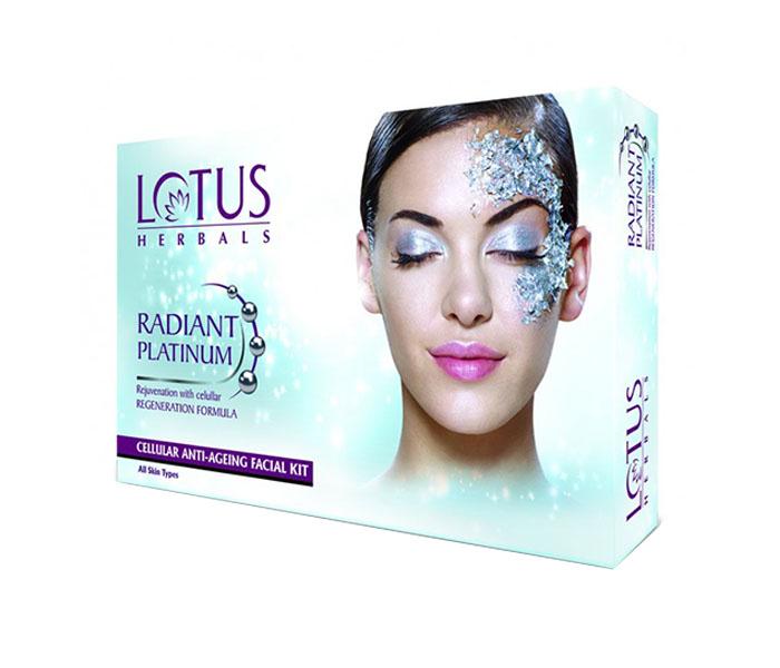 Lotus Herbals Radiant Platinum Cellular Anti-Ageing Facial Kit - Zoom Image