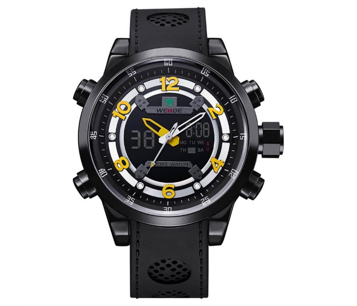 Weide WH 3315PU Mens Analog and Digital Watch Yellow and Black - Zoom Image 4