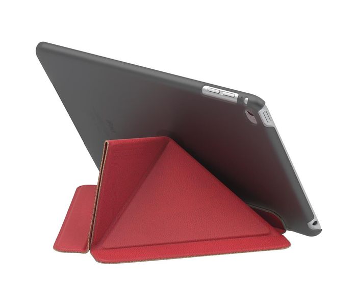 Promate Origami-Mini4 Premium Folio Case with Unique Origami Folding Stand for iPad mini 4 - Red - Zoom Image 1