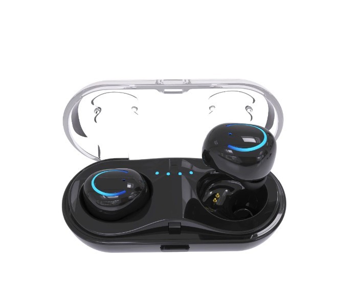 TWS Mini Twin Bluetooth Stereo Earbud with Charging Box Q13S Black - Zoom Image 2